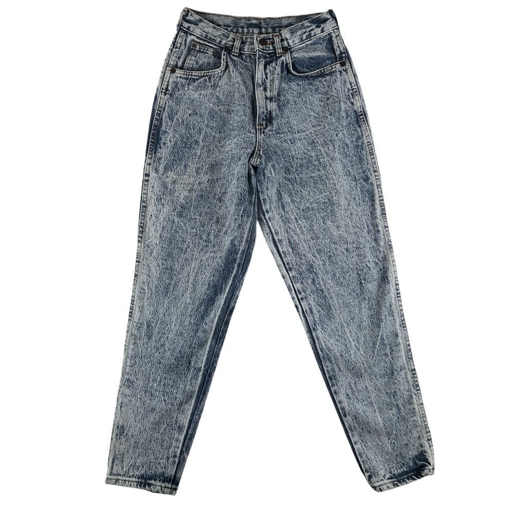 Vintage Chic Jeans Womens 26x26 Acid Wash High Rise Tapered 80s USA Mom Cropped